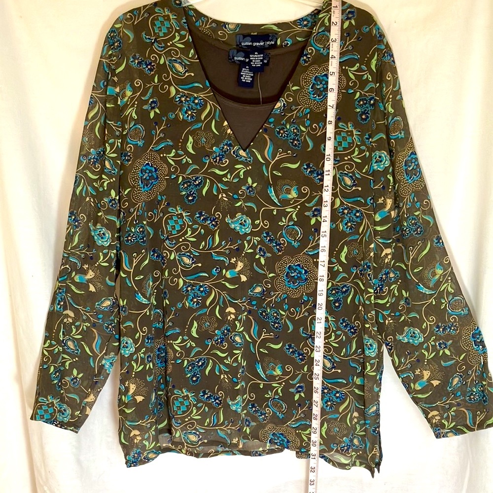 NWT Susan Graver tunic with tank size XL - Picture 7 of 15